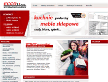 Tablet Screenshot of ecco-line.com.pl